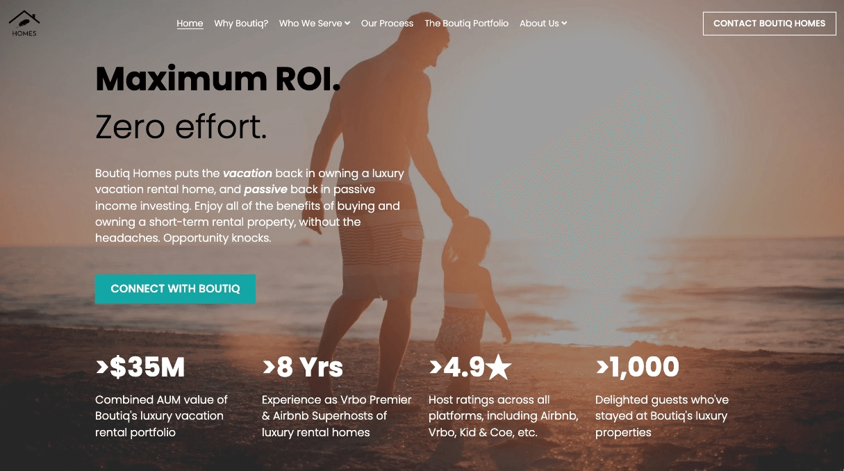 null Father and Child on a Beach